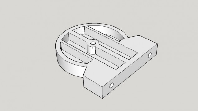 Pièce pour réparer une charnière de douche.