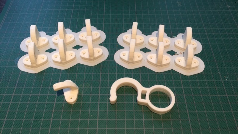 Crochets de taud fabriqués au fablab moebius