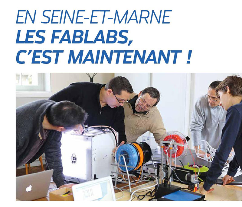 Le FABlab Moébius dans le magazine trajectoires numéro 39 du CG77