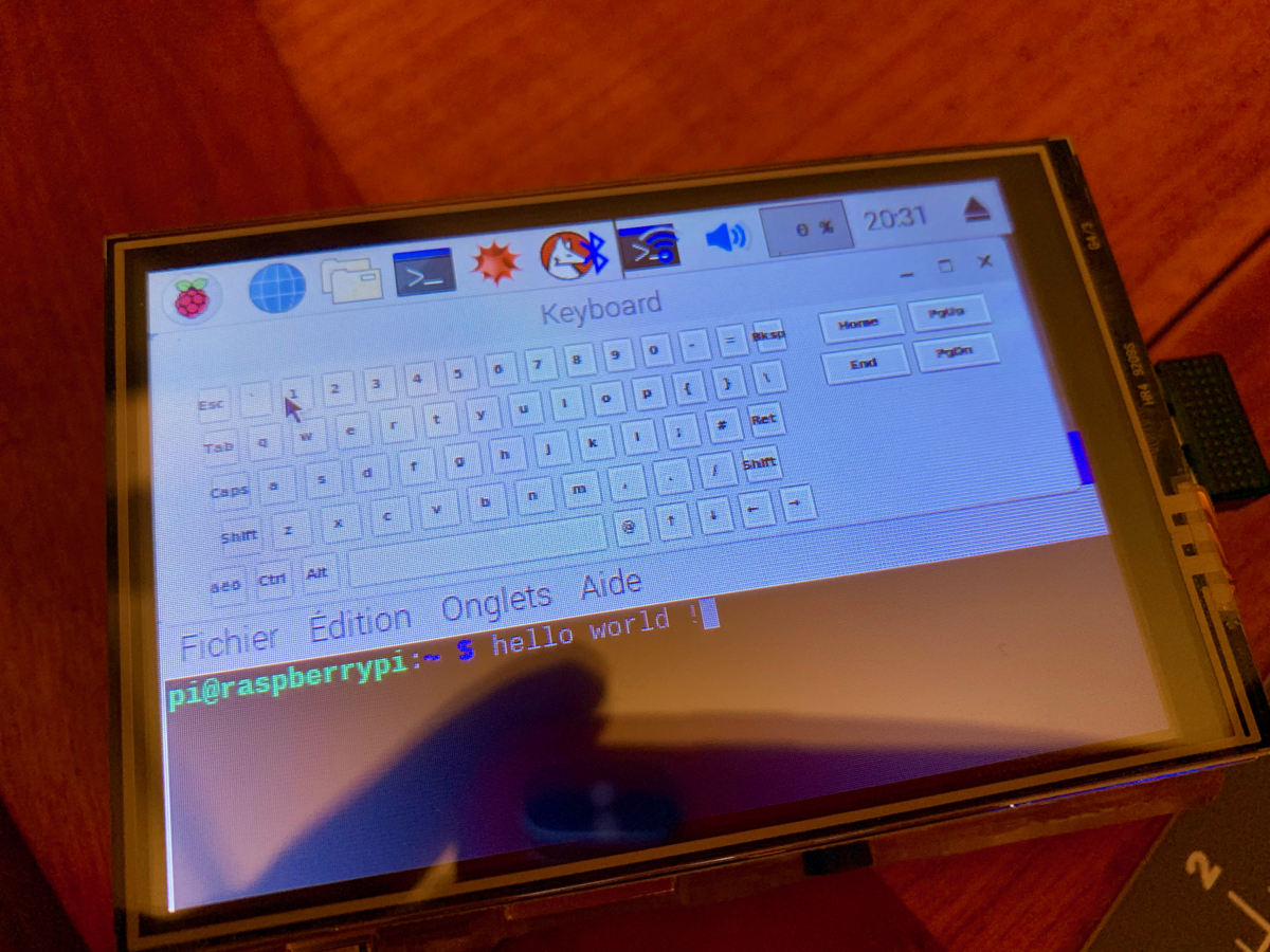 Raspberry pi avec Ecran 3,53 LCD ILI9486